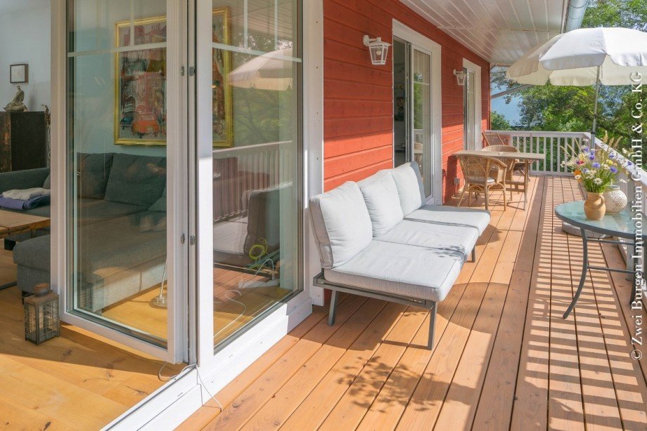 �berdachter S�dbalkon Einfamilienhaus Rimbach