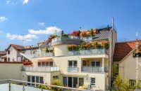 Bild (01371222d68a17e2790139fc8be0f6ec): Exklusives Maisonette-Penthouse mit Dachterrasse und Loggia in Weinheim-Innenstadt +VERKAUFT+