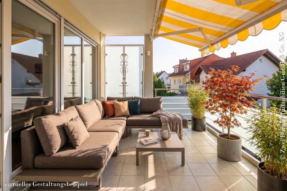 gro�er Balkon Wohnung Weinheim