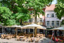 Ansicht Gesch�ftshaus auf dem Marktplatz in Weinheim