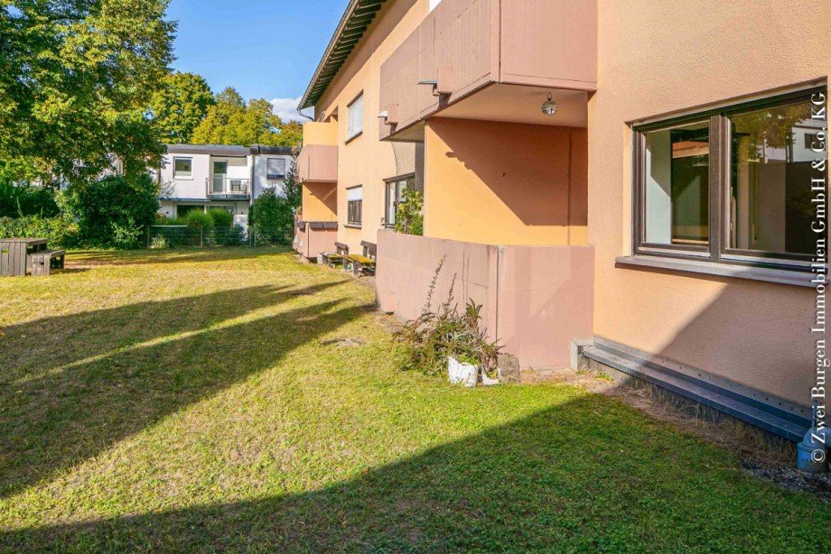 Loggia mit Garten Wohnung Weinheim