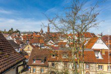 Ausblick Mediterrane Maisonette-Eigentumswohnung mit Blick auf die Altstadt von Weinheim