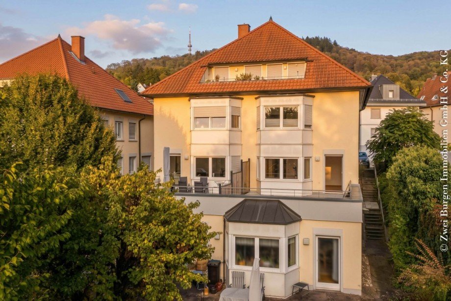 umgeben von Gr�n Wohnung Weinheim