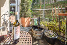 Balkonimpression Mediterrane Maisonette-Eigentumswohnung mit Blick auf die Altstadt von Weinheim