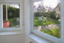 Blick in den Garten Gro�z�giges Familiendomizil in Weinheim-L�tzelsachsen +VERKAUFT+