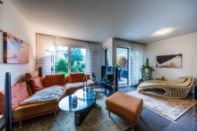 Wohnbereich (2) Neuwertige Erdgeschoss Eigentumswohnung in ruhiger Citylage Weinheim +VERKAUFT+