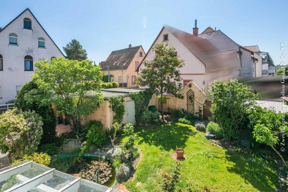 Blick vom Balkon Einfamilienhaus Viernheim
