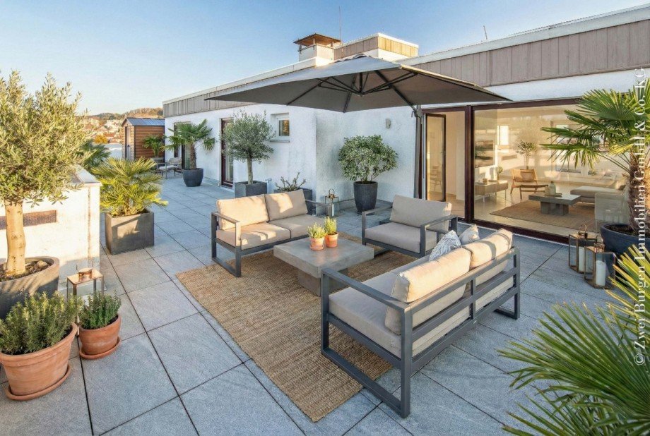 Westterrasse, virt.m�bliert Wohnung Weinheim