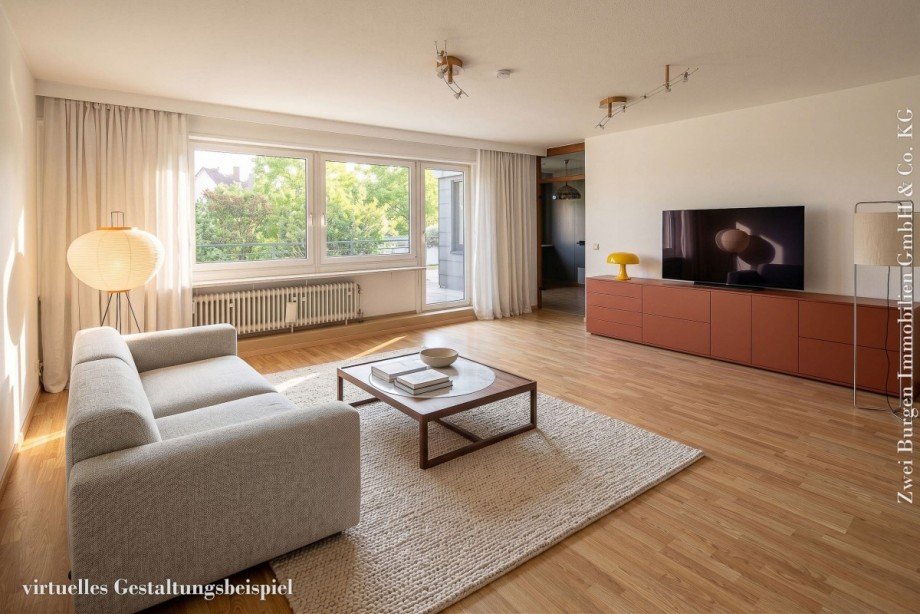 gro�es Wohnzimmer Wohnung Weinheim