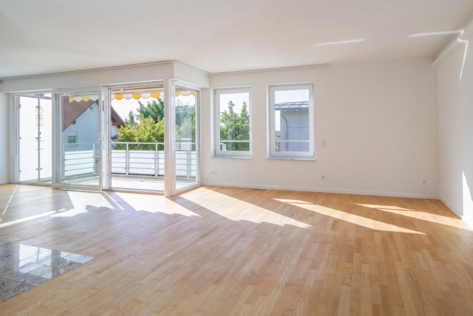 Blick Balkon Wohnung Weinheim