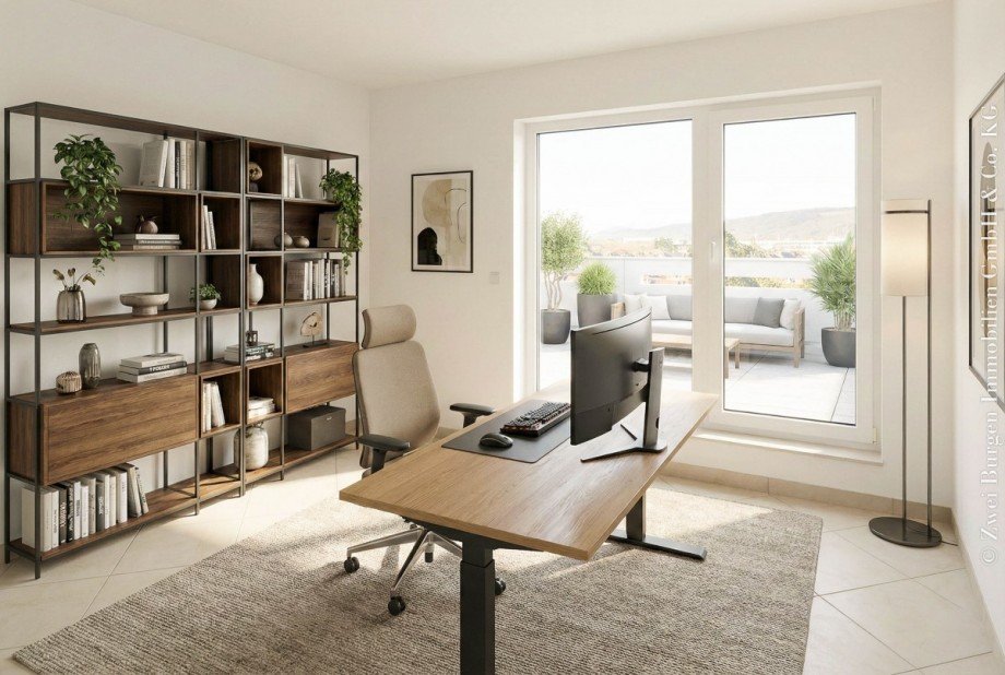 Zimmer 2, virt.m�bliert Wohnung Weinheim