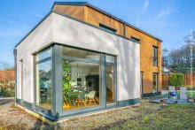 Blick zum Essbereich Freistehendes modernes Einfamilienhaus am Naturrand in M�rlenbach-Kerngemeinde