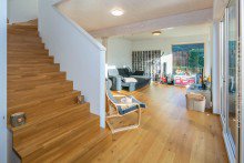 Blick zum Wohnbereich Freistehendes modernes Einfamilienhaus am Naturrand in M�rlenbach-Kerngemeinde