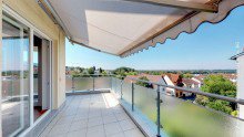 S�d-West-Balkon Stufenlose Eigentumswohnung mit Garage in Weinheim-L�tzelsachsen + 360  Grad Rundgang 3D
