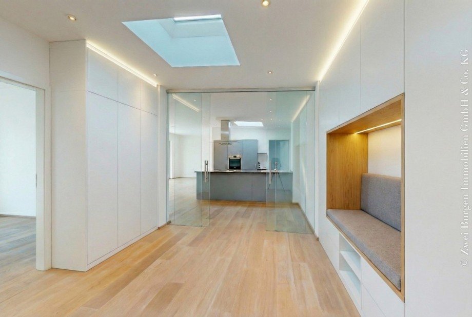 M�blierungsvorschlag mit Glaswand Wohnung Weinheim