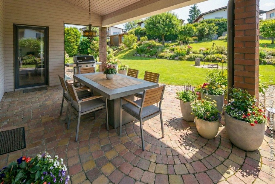 �berdachte Terrasse Einfamilienhaus Weinheim