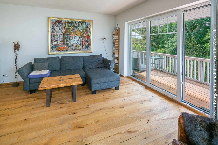 Blick S�dbalkon Einfamilienhaus Rimbach