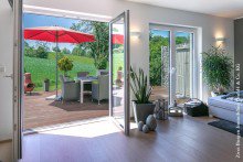 stufenloser �bergang MODERNE DOPPELHAUSH�LFTE IN RIMBACH-KERNGEMEINDE +VERKAUFT+