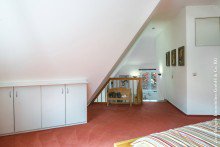 Schlafzimmer Mediterrane Maisonette-Eigentumswohnung mit Blick auf die Altstadt von Weinheim