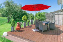 wie im Urlaub MODERNE DOPPELHAUSH�LFTE IN RIMBACH-KERNGEMEINDE +VERKAUFT+