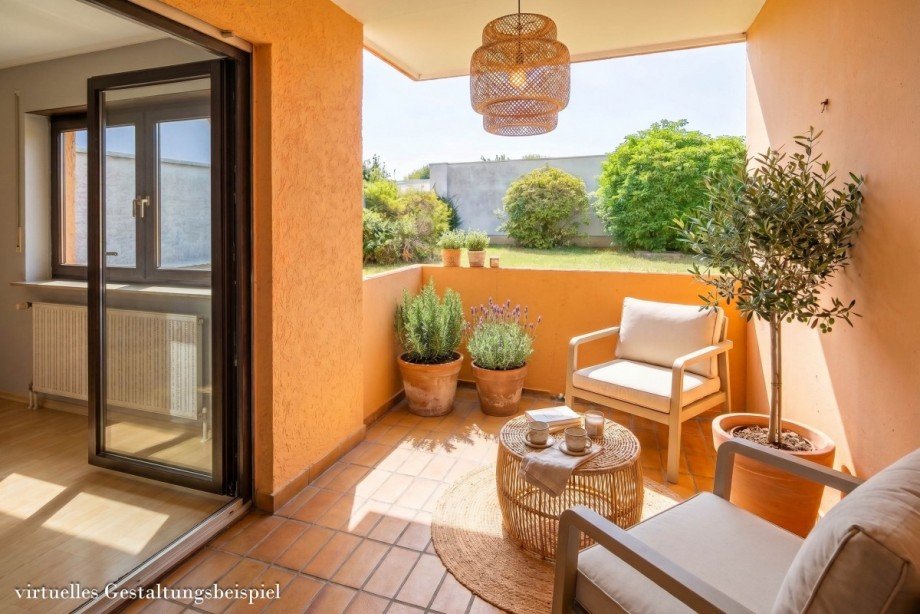 sonnige Loggia Wohnung Weinheim