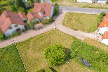 Luftaufnahme Baugrundst�ck f�r Einfamilienhaus in Weinheim-Ober-Flockenbach