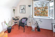 Flur Mediterrane Maisonette-Eigentumswohnung mit Blick auf die Altstadt von Weinheim