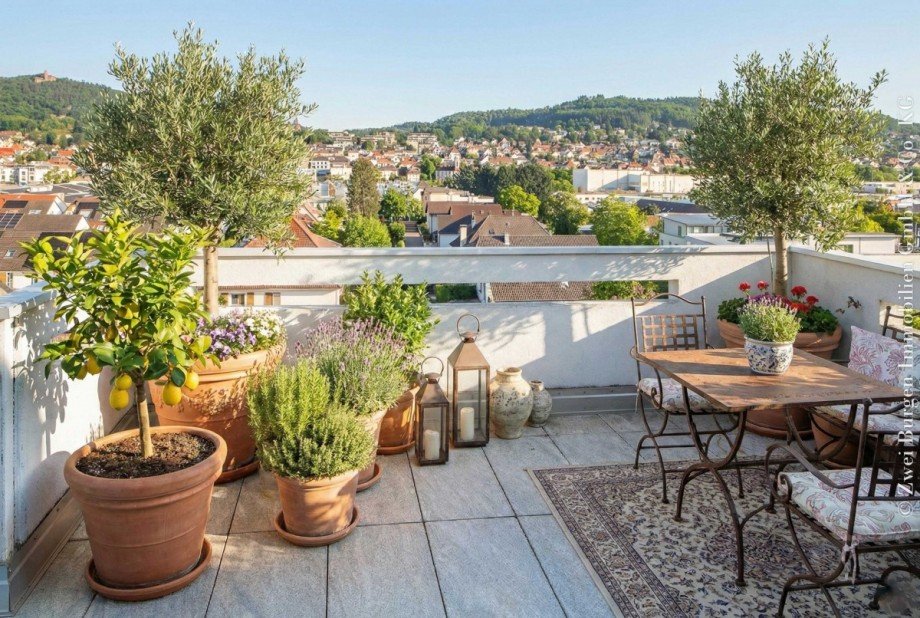 Ostterrasse, virt.m�bliert Wohnung Weinheim