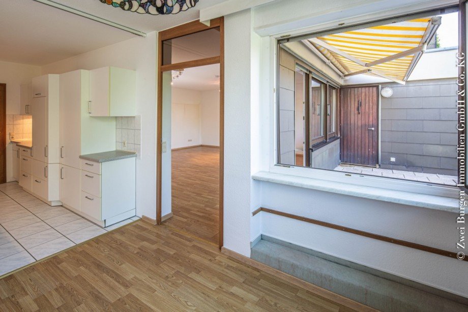 Blick vom Essbereich Wohnung Weinheim