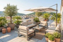 Dachterrasse mit Fernblick, virtuell m�bliert Exklusives Penthouse mit 360�-Panoramablick �ber Weinheim - Sofort frei & ohne K�uferprovision!