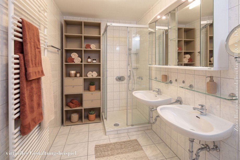 gro�es Duschbad Wohnung Weinheim