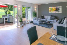 modern MODERNE DOPPELHAUSH�LFTE IN RIMBACH-KERNGEMEINDE +VERKAUFT+